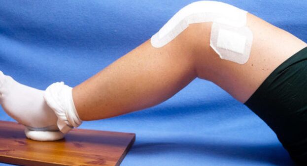 the use of therapeutic patches for arthrosis of the knee joint